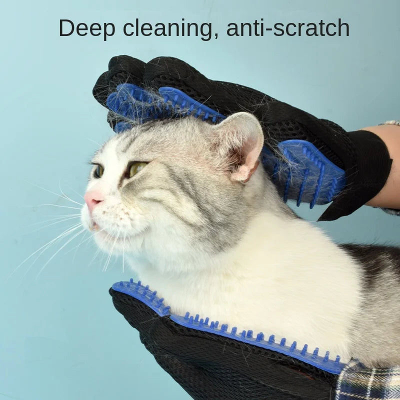 Furry Spa Day: The Ultimate Cat and Dog Hair Ninja Gloves for Grooming, Bathing, and Making Your Pet Look Fabulous!