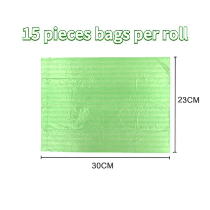 10/40Roll Dog Poop Bags for Dog Large Cat Waste Bags Doggie Outdoor Home Clean Refill Garbage Bag Pet Supplies 15 Bags/ Roll